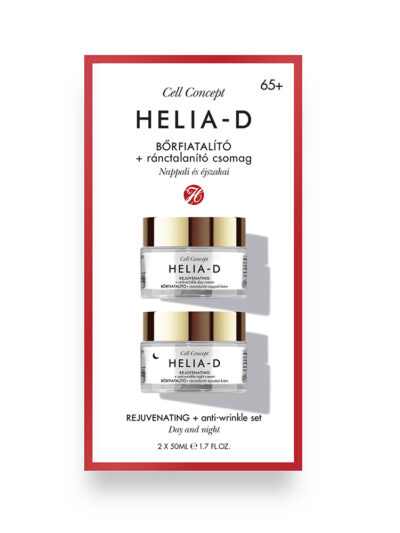 Helia-D Cell Concept Rejuvenating + Anti-wrinkle 65+ zestaw przeciwzmarszczkowy krem na dzień + przeciwzmarszczkowy krem na noc 2×50ml