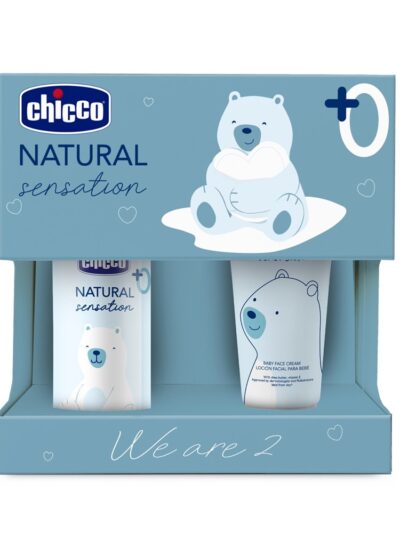 Chicco Natural Sensation We Are 2 zestaw oliwka do masażu 100ml + krem do twarzy 50ml
