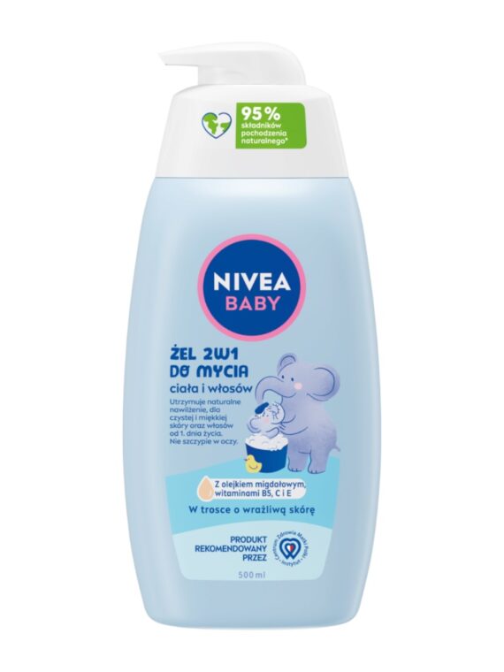 Nivea Baby żel 2w1 do mycia ciała i włosów 500ml