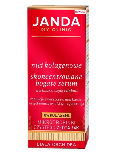 Janda Nici Kolagenowe skoncentrowane bogate serum na twarz szyję i dekolt 30ml