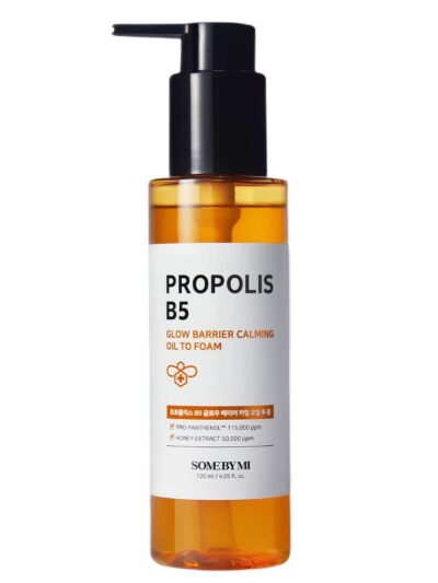 Some By Mi Propolis B5 Glow Barrier Calming Oil To Foam olejek do oczyszczania skóry twarzy 120ml