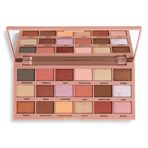 Makeup Revolution I Heart Revolution Tasty Eyeshadow Palette paleta cieni do powiek Coffee 22g