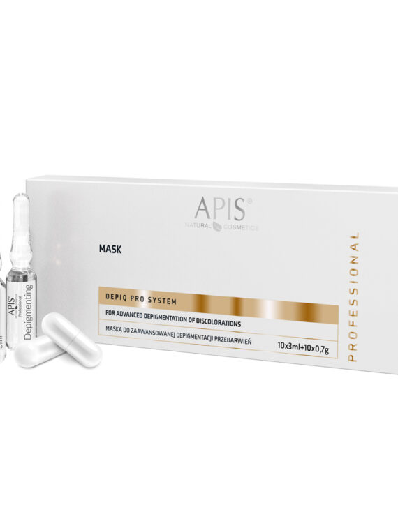 APIS Depiq Pro System maska do zaawansowanej depigmentacji przebarwień 10x3ml + 10x0.7g