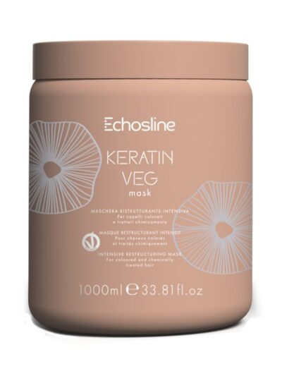 ECHOSLINE Keratin Veg regenerująca maska do włosów 1000ml