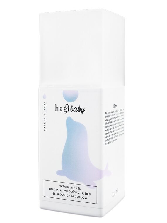 Hagi Baby naturalny żel do ciała i włosów z olejem ze słodkich migdałów 250ml