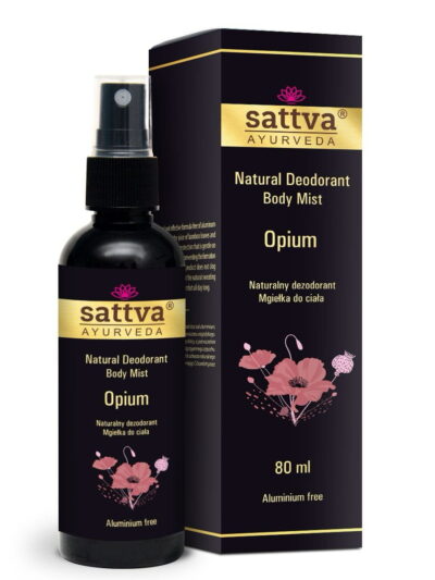 Sattva Natural Deodorant Body Mist naturalny dezodorant w formie mgiełki do ciała Opium 80ml