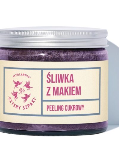 Mydlarnia Cztery Szpaki Peeling cukrowy do ciała Śliwka z Makiem 250ml