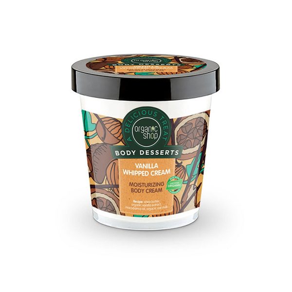 Organic Shop Body Desserts nawilżający krem do ciała Waniliowa Bita Śmietana 450ml