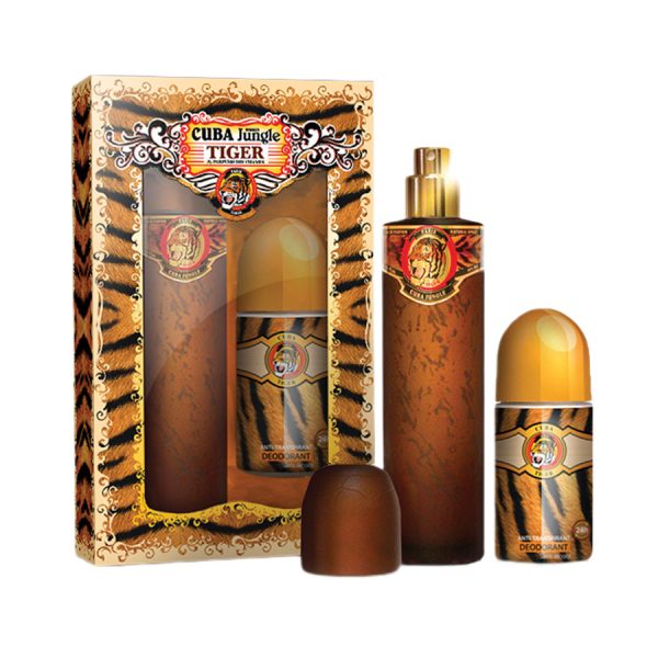 Cuba Original Cuba Jungle Tiger zestaw woda perfumowana 100ml + dezodorant w kulce 50ml