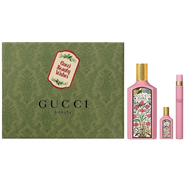 Gucci Flora Gorgeous Gardenia zestaw woda perfumowana 100ml + woda perfumowana 10ml + woda perfumowana 5ml