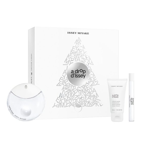 Issey Miyake A Drop D'issey zestaw woda perfumowana 90ml + woda perfumowana 10ml + krem do rąk 50ml