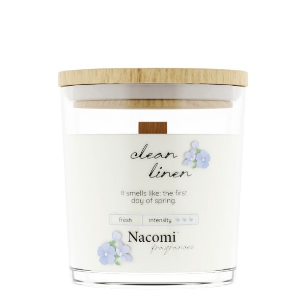 Nacomi Świeca sojowa Clean Linen 140g