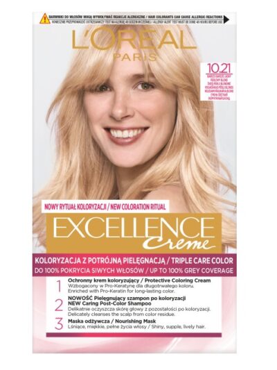 L'Oreal Paris Excellence Creme farba do włosów 10.21 Bardzo Bardzo Jasny Perłowy Blond