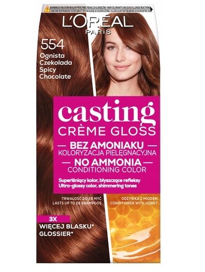 L'Oreal Paris Casting Creme Gloss farba do włosów 554 Ognista Czekolada