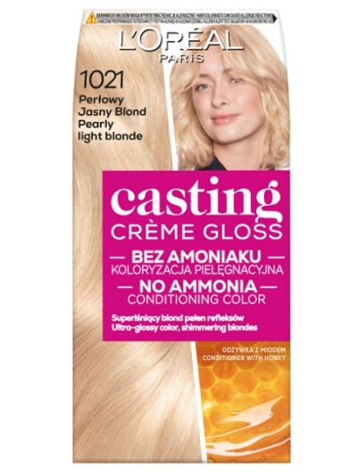 L'Oreal Paris Casting Creme Gloss farba do włosów 1021 Jasny Perłowy Blond