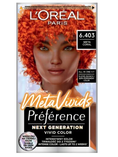 L'Oreal Paris Preference MetaVivids farba do włosów 6.403 Meta Coral