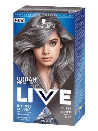 Schwarzkopf Live Urban Metallic farba do włosów U72 Dusty Silver