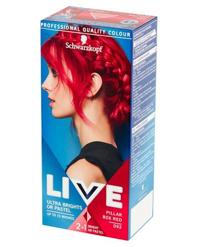 Schwarzkopf Live Ultra Brights or Pastel farba do włosów 092 Ostra Czerwień