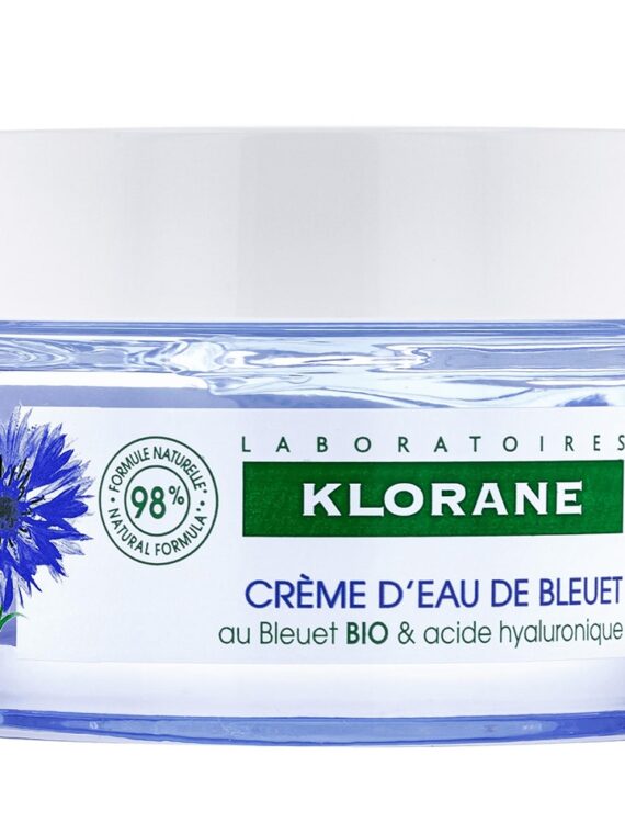 Klorane Cornflower Water Cream nawilżający krem do twarzy z organicznym chabrem 50ml