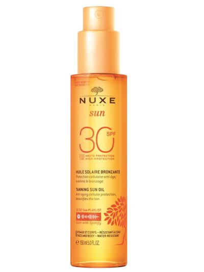 Nuxe Sun brązujący olejek do opalania twarzy i ciała SPF30 150ml