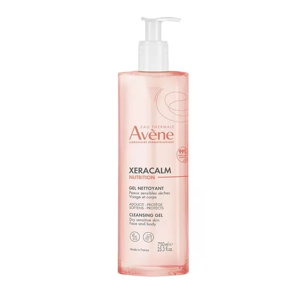 Avene XeraCalm Nutrition Cleansing Gel żel oczyszczający do twarzy i ciała 750ml