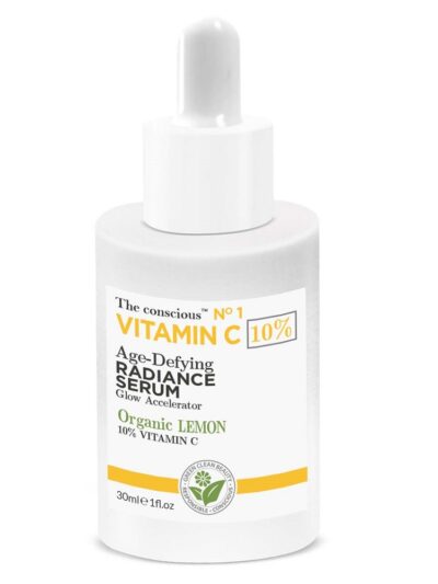 The Conscious Vitamin C rozświetlające serum do twarzy z organiczną cytryną 30ml