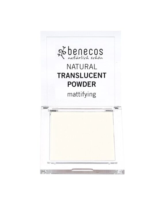 Benecos Natural Translucent Mattifying Powder naturalny transparentny puder matujący Mission Invisible 6.5g