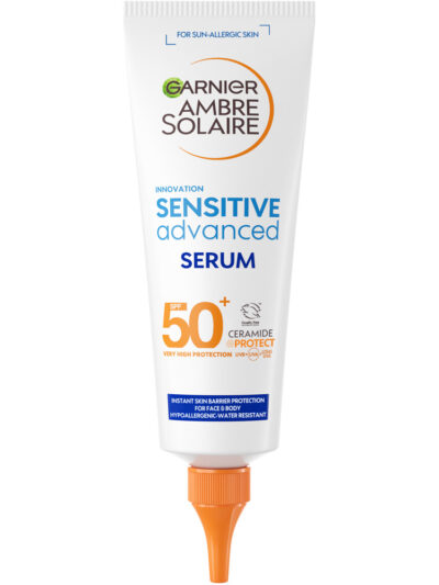 Garnier Ambre Solaire Sensitive Advanced serum do opalania ciała SPF50+ 125ml