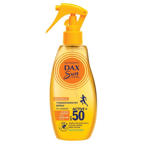 Dax Sun Transparentny do opalania Active+ SPF50 200ml