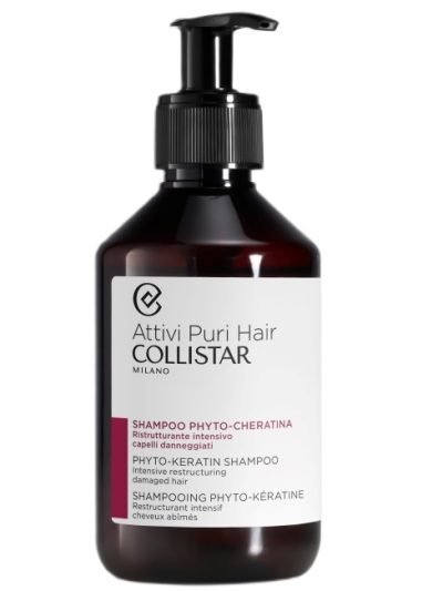 Collistar Attivi Puri Hair szampon do włosów z fitokeratyną 250ml