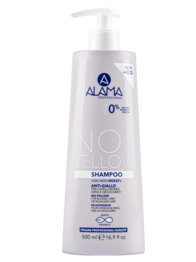 Alama No Yellow szampon przeciw żółknięciu do włosów blond i siwych 500ml