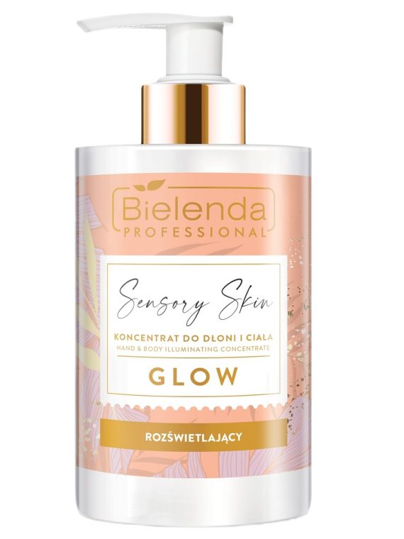 Bielenda Professional Sensory Skin rozświetlający koncentrat do dłoni i ciała Glow 300ml