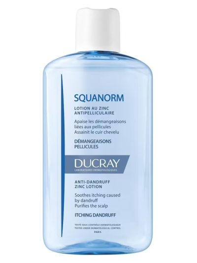 DUCRAY Squanorm płyn przeciw łupieżowi z cynkiem 200ml