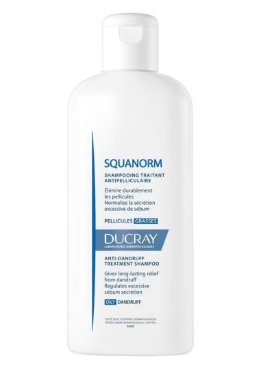 DUCRAY Squanorm szampon leczniczy do łupieżu tłustego 200ml