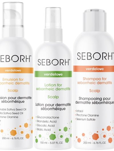 Seborh Zestaw szampon 200ml + emulsja do skóry głowy 200ml + płyn do skóry głowy 150ml