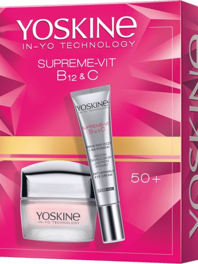 Yoskine Supreme-Vit B12 + C 50+ zestaw krem na dzień 50ml + krem pod oczy i na powieki 15ml