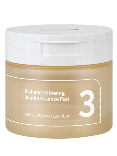 Numbuzin No.3 Radiance Glowing Jumbo Essence Pad płatki tonizujące 70szt