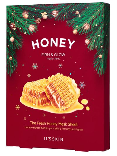 It's Skin The Fresh Honey Mask Sheet zestaw maseczek w płachcie z wyciągiem z miodu 5x20g