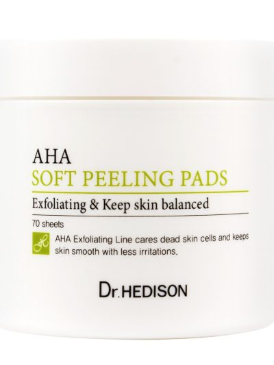 Dr.HEDISON AHA Soft Peeling Pads złuszczające płatki do twarzy 70szt