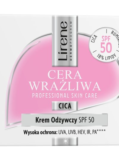 Lirene Cera Wrażliwa krem odżywczy SPF50 50ml