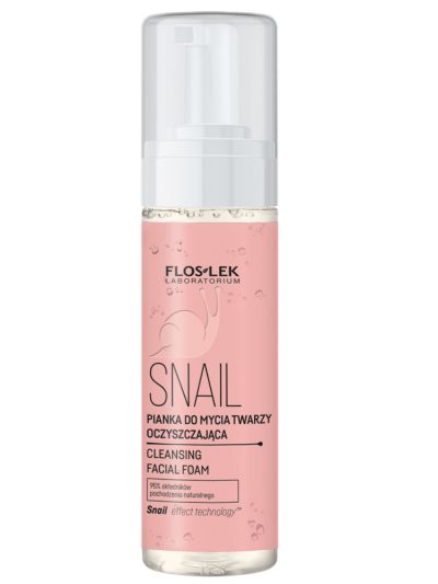 Floslek Snail pianka do mycia twarzy oczyszczająca 160ml