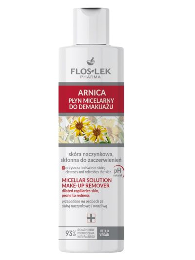 Floslek Arnica płyn micelarny do demakijażu skóry naczynkowej 225ml