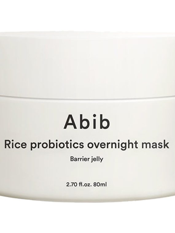 Abib Rice Probiotics Overnight Mask Barrier Jelly wzmacniająca maska do twarzy na noc 80ml