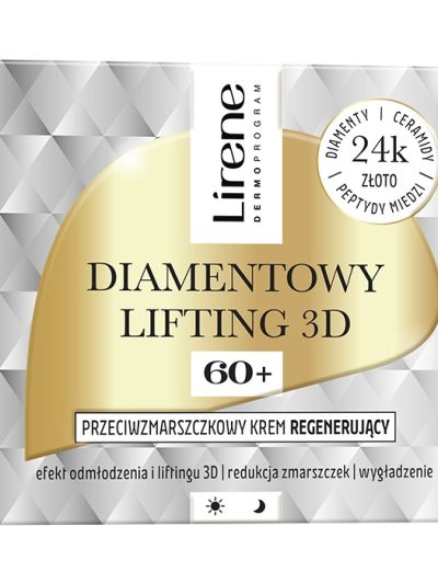 Lirene Diamentowy Lifting 3D przeciwzmarszczkowy krem regenerujący 60+ 50ml