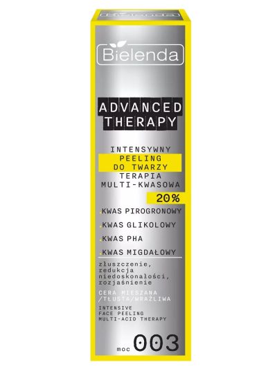 Bielenda Advanced Therapy intensywny peeling do twarzy terapia multi-kwasowa 20% 30ml