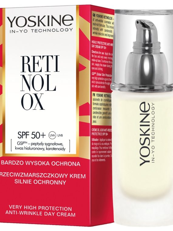 Yoskine Retinolox przeciwzmarszczkowy krem silnie ochronny na dzień SPF50+ 30ml