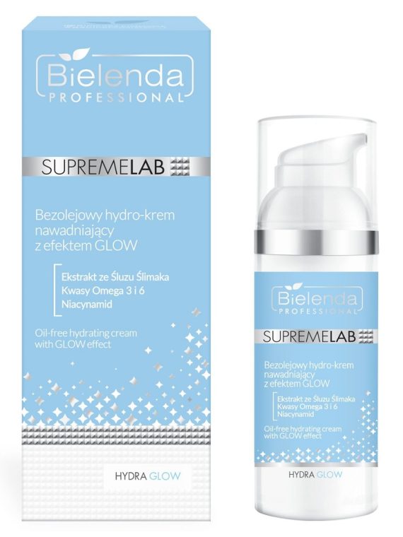 Bielenda Professional SupremeLab Hydra Glow bezolejowy hydro-krem nawadniający z efektem glow 50ml