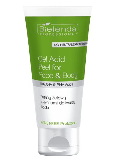 Bielenda Professional Acne Free ProExpert peeling żelowy z kwasami do twarzy i ciała 150ml