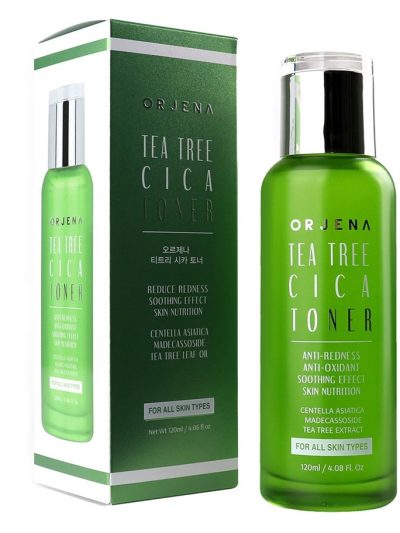 Orjena Tea Tree Cica Toner kojący tonik do twarzy z ekstraktem z wąkroty azjatyckiej 120ml