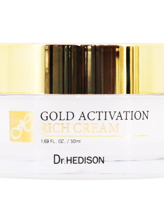 Dr.HEDISON Gold Activation Rich Cream bogaty krem do twarzy z 24k złotem 50ml